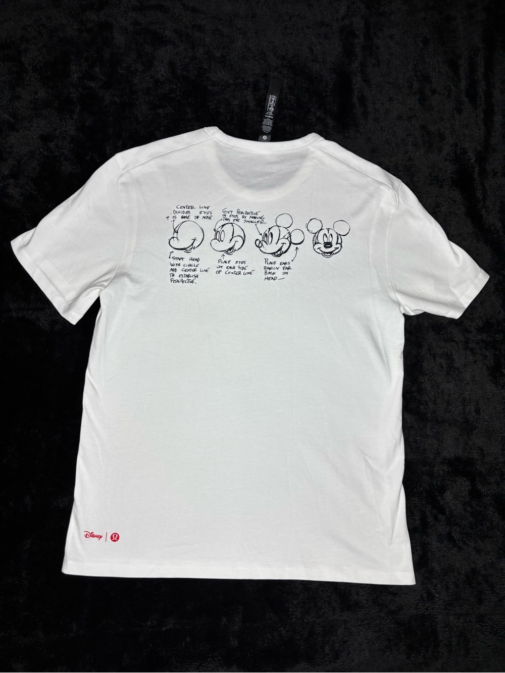 Lululemon x Disney White Graphic Crew Neck T-Shirt - Picture 4 of 6